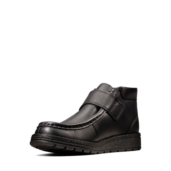 Clarks Girls Mendip Root Kid School Shoes Black | CA-4658139